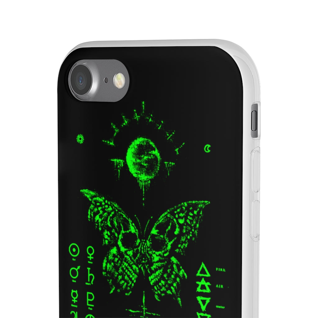 Flexi Cases - The deathly butterfly. mobile phone case, iPhone case, Samsung case, mobile accessory.