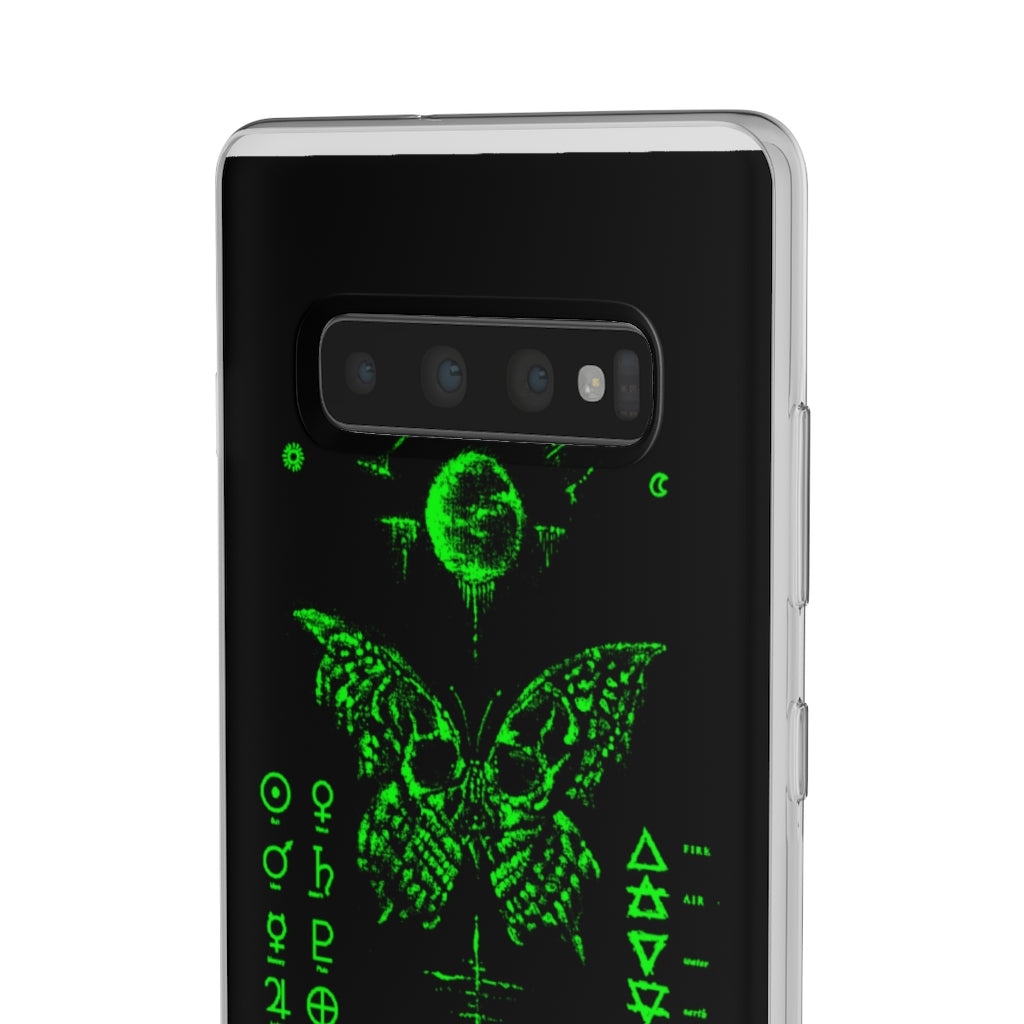 Flexi Cases - The deathly butterfly. mobile phone case, iPhone case, Samsung case, mobile accessory.