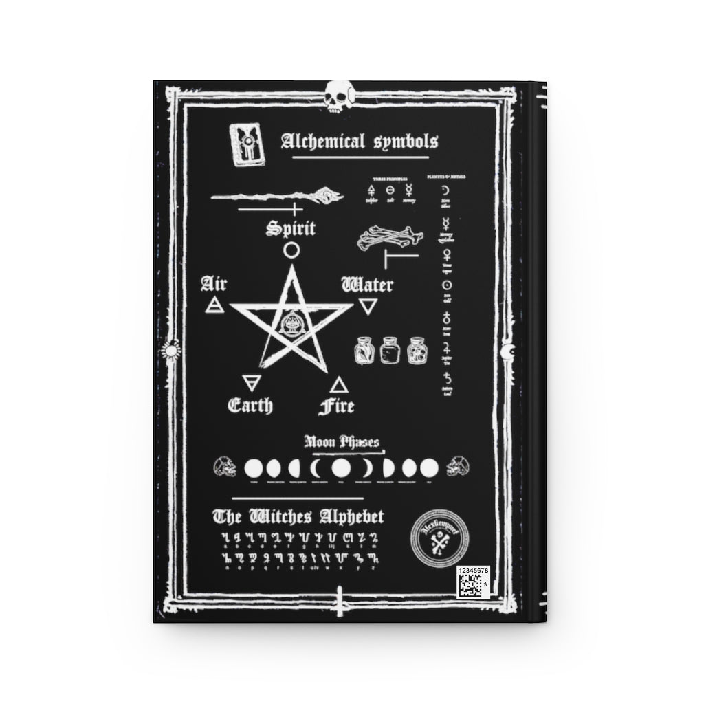 Necromancy. Book of the dead - Her deadly desire. Hardcover Journal Matte. Gothic spell book - Journal