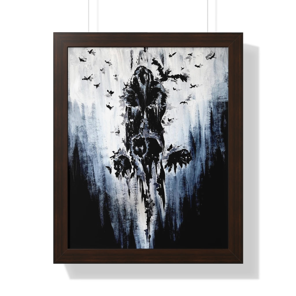 Framed Vertical Poster - Valhalla is calling you. Viking wall art, Odin Norse mythology.