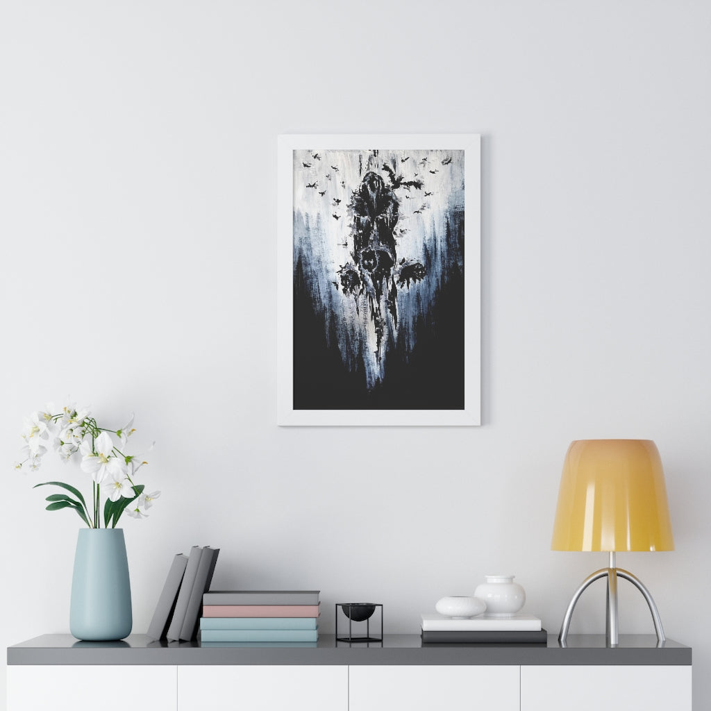 Framed Vertical Poster - Valhalla is calling you. Viking wall art, Odin Norse mythology.