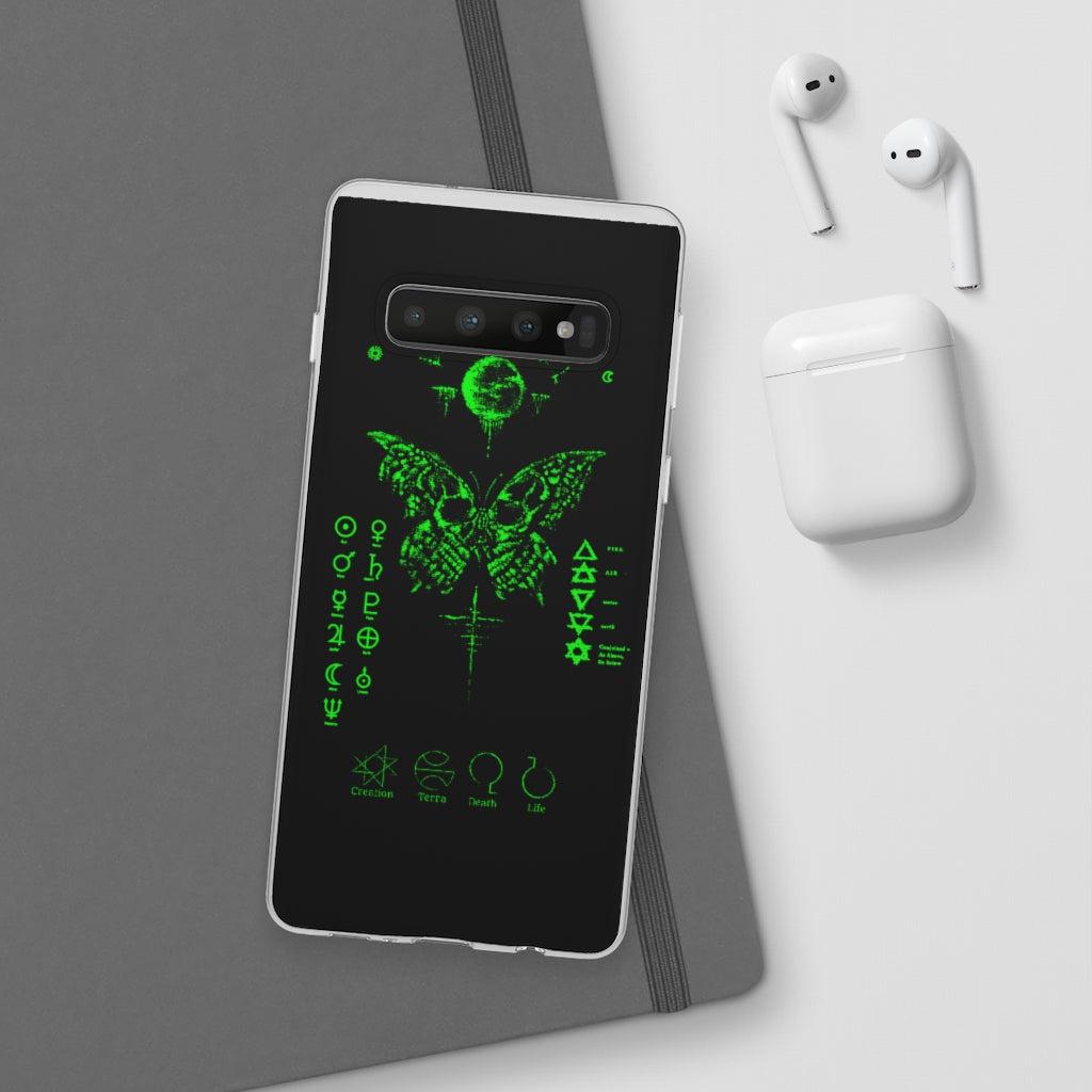 Flexi Cases - The deathly butterfly. mobile phone case, iPhone case, Samsung case, mobile accessory.