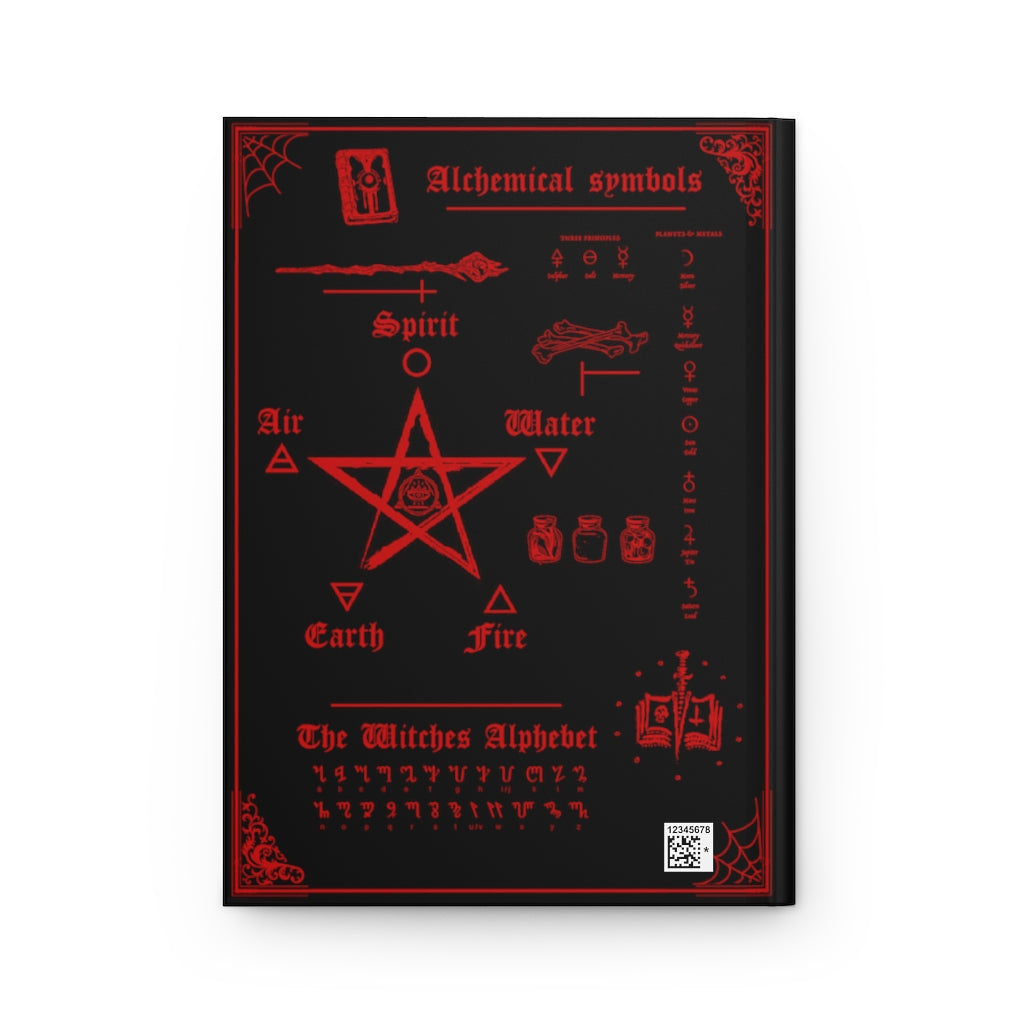 Book of shadows - Hardcover Journal Matte. Her deadly desire. Blood Red edition
