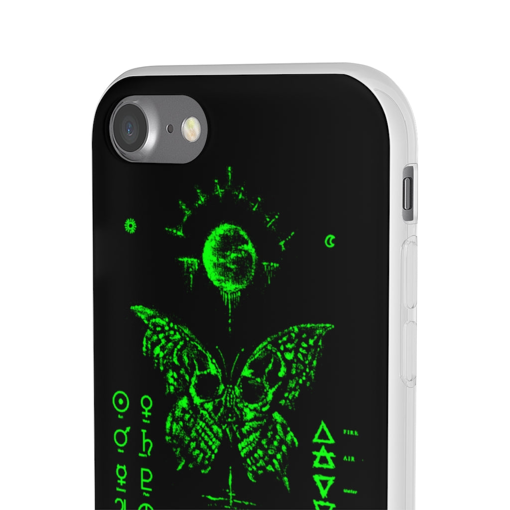 Flexi Cases - The deathly butterfly. mobile phone case, iPhone case, Samsung case, mobile accessory.