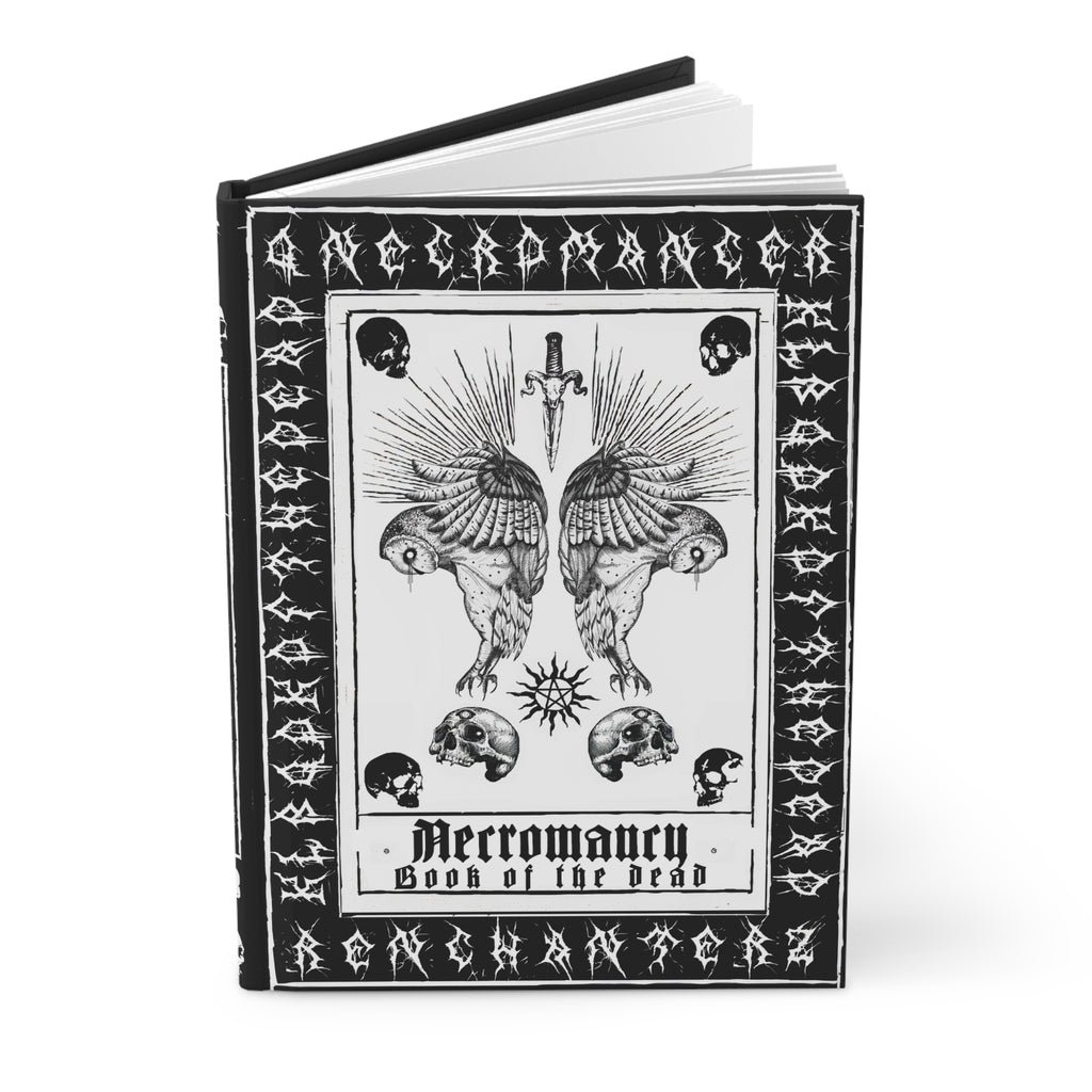 Deathly owl - Necromancy Book of the dead journal. Hardcover Journal Matte. The shadow warlock. Lined journal.