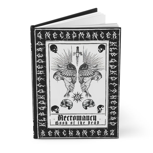 Deathly owl - Necromancy Book of the dead journal. Hardcover Journal Matte. The shadow warlock. Lined journal.