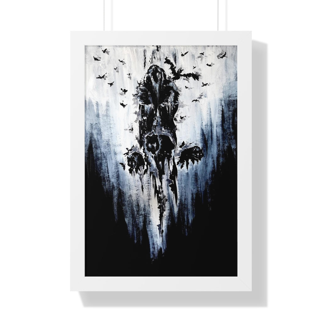 Framed Vertical Poster - Valhalla is calling you. Viking wall art, Odin Norse mythology.
