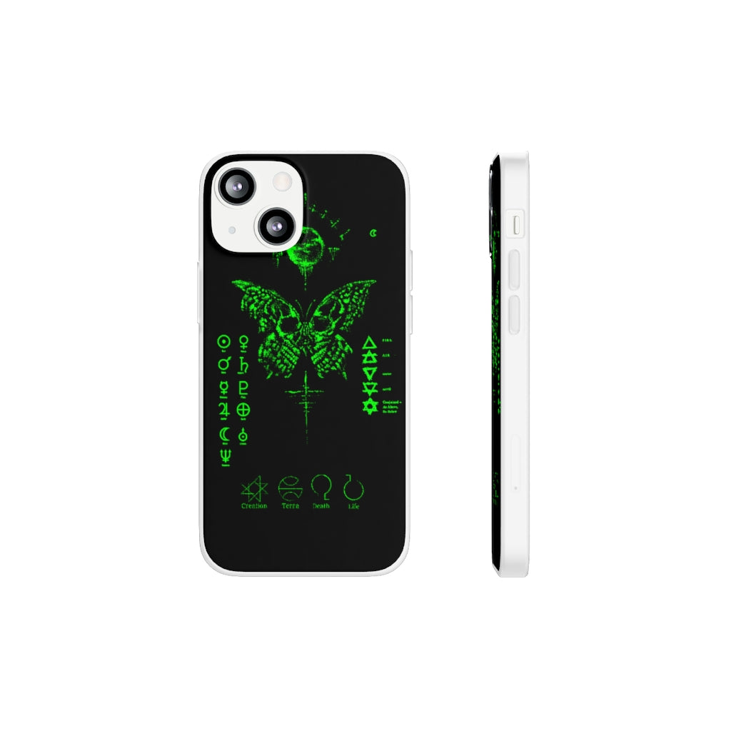 Flexi Cases - The deathly butterfly. mobile phone case, iPhone case, Samsung case, mobile accessory.