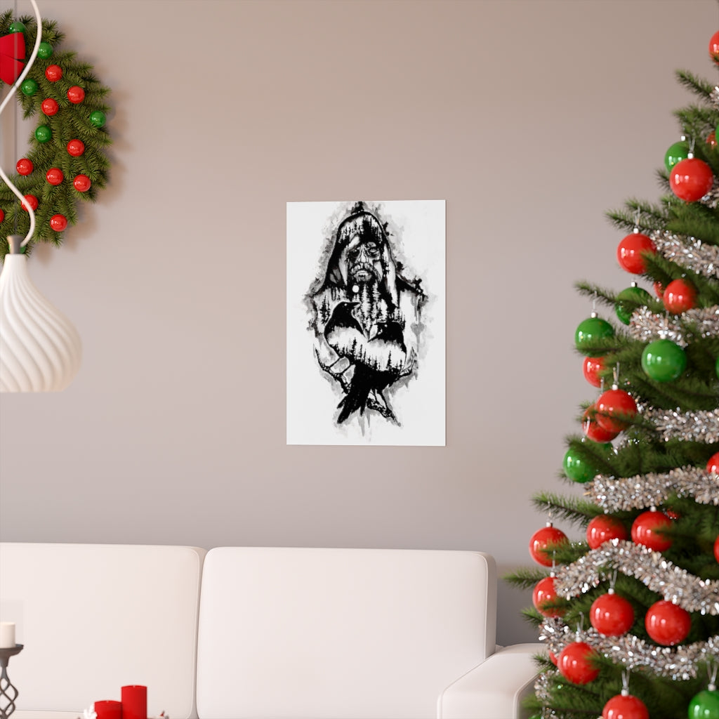 Odin calls you to Valhalla - Premium Matte vertical posters