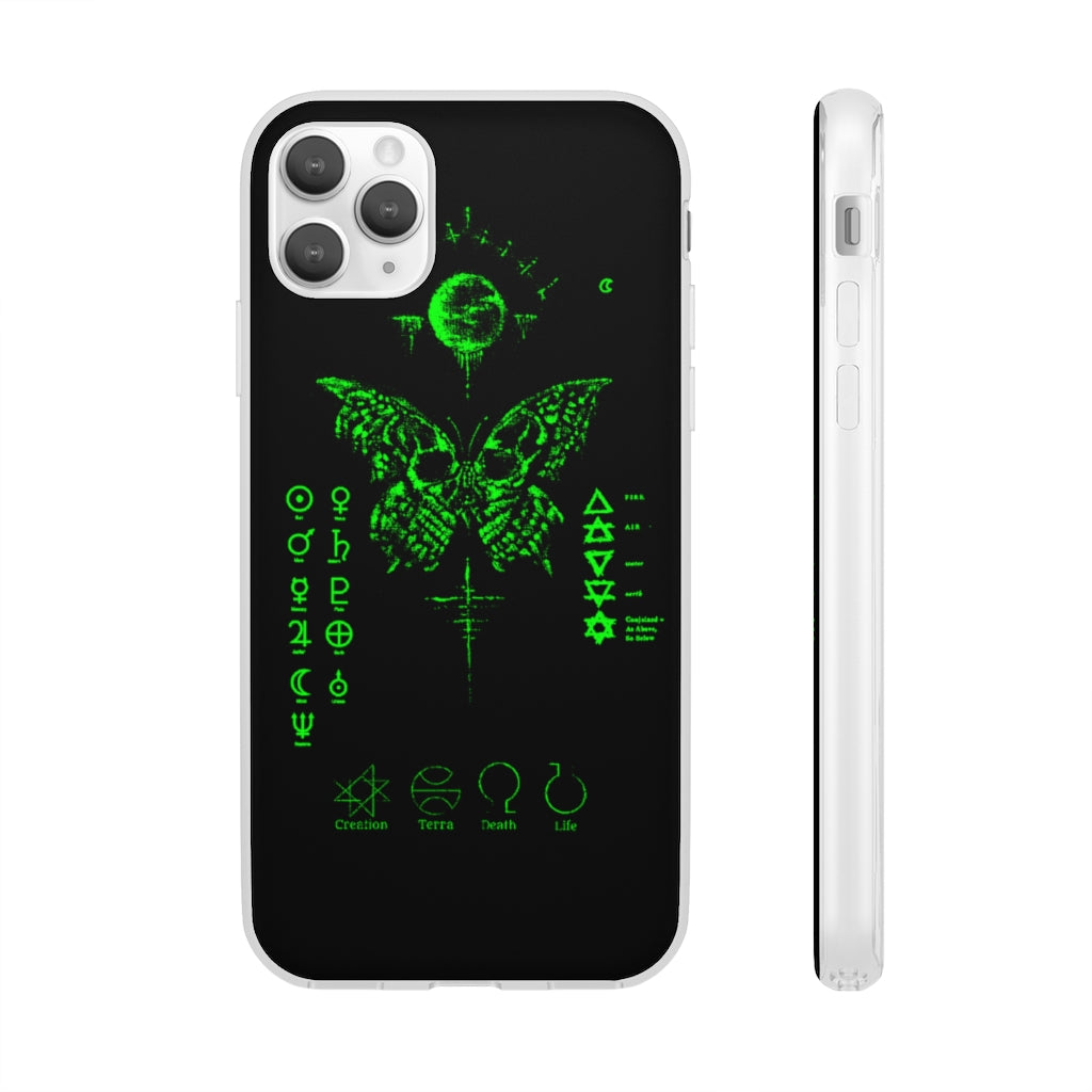 Flexi Cases - The deathly butterfly. mobile phone case, iPhone case, Samsung case, mobile accessory.