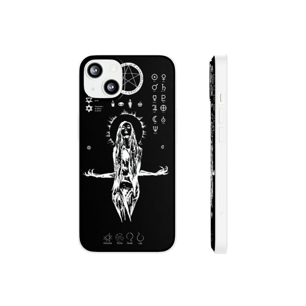 Flexi Cases - Her divine power. Black version. mobile phone case, iPhone case, Samsung case, mobile accessory.