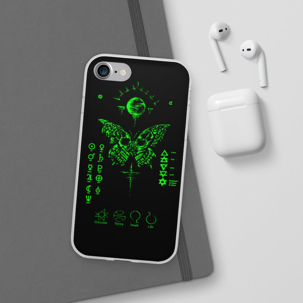 Flexi Cases - The deathly butterfly. mobile phone case, iPhone case, Samsung case, mobile accessory.