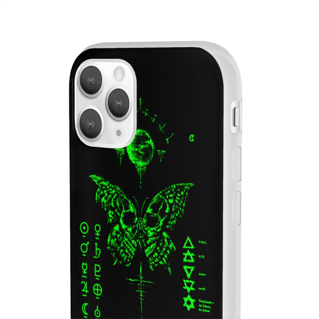 Flexi Cases - The deathly butterfly. mobile phone case, iPhone case, Samsung case, mobile accessory.