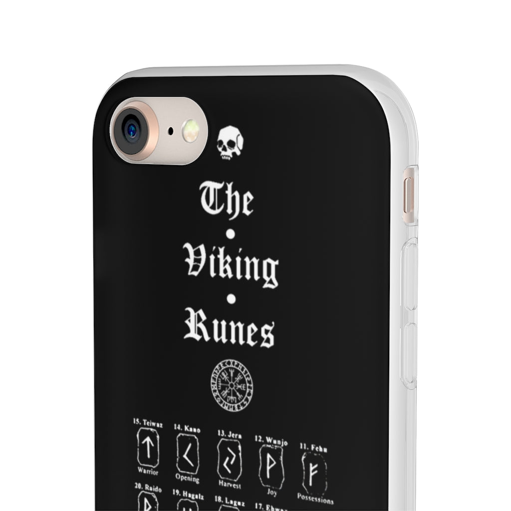 Flexi Cases - The Viking runes. White version. mobile phone case, iPhone case, Samsung case, mobile accessory. Norse. Viking. pagan