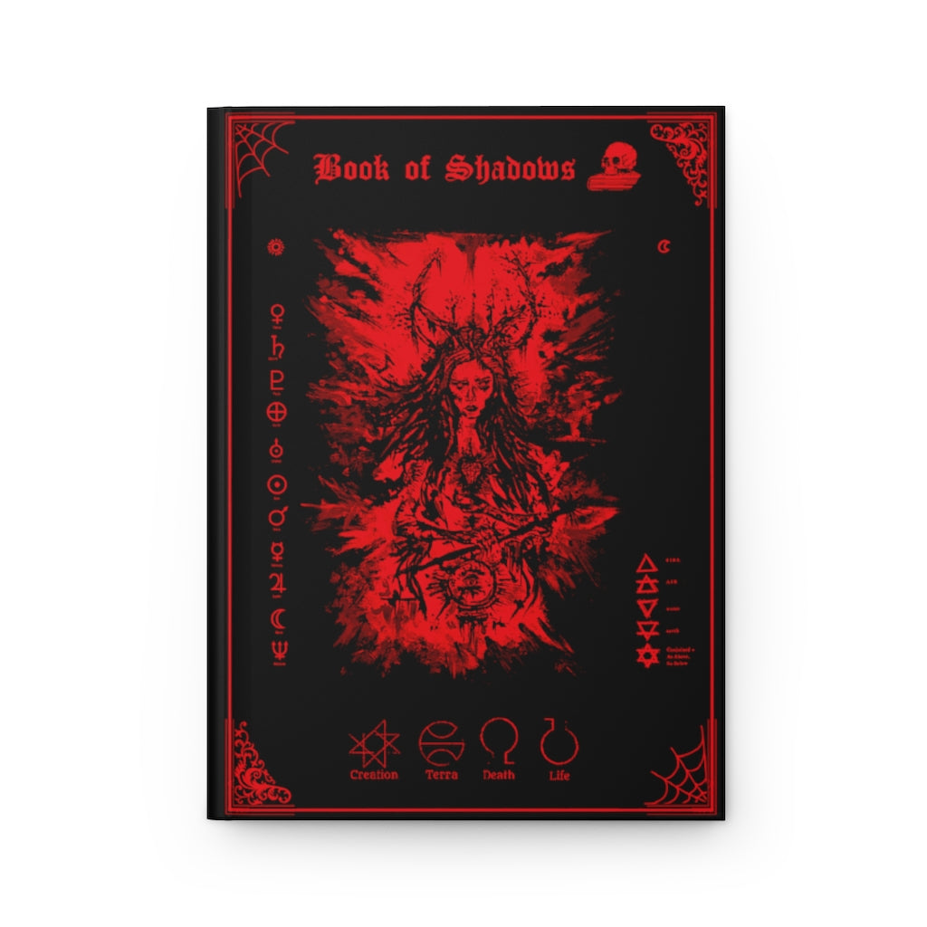 Book of shadows - Hardcover Journal Matte. Morgan Le Fray. Blood Red edition
