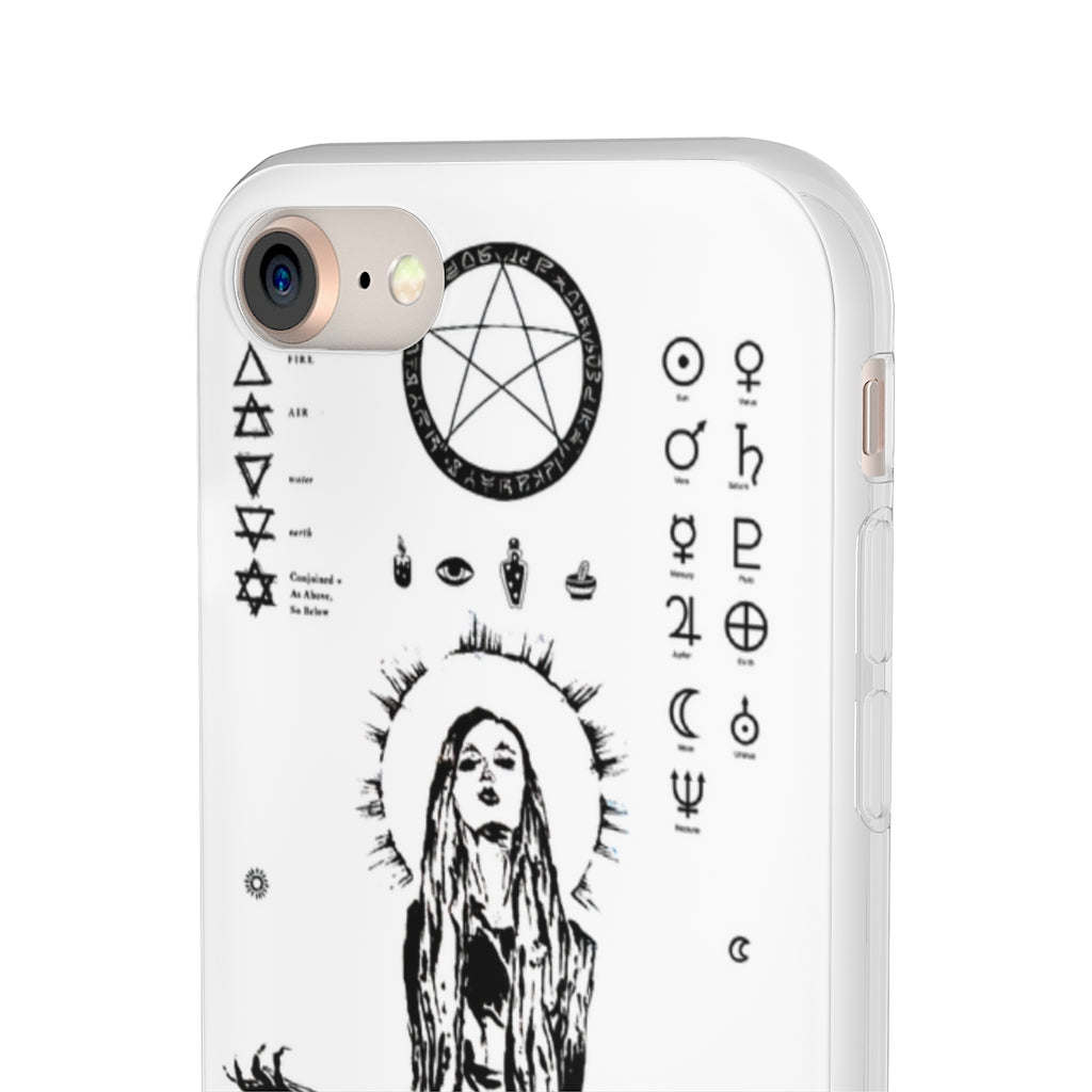 Flexi Cases - Her divine power. White version. mobile phone case, iPhone case, Samsung case, mobile accessory.