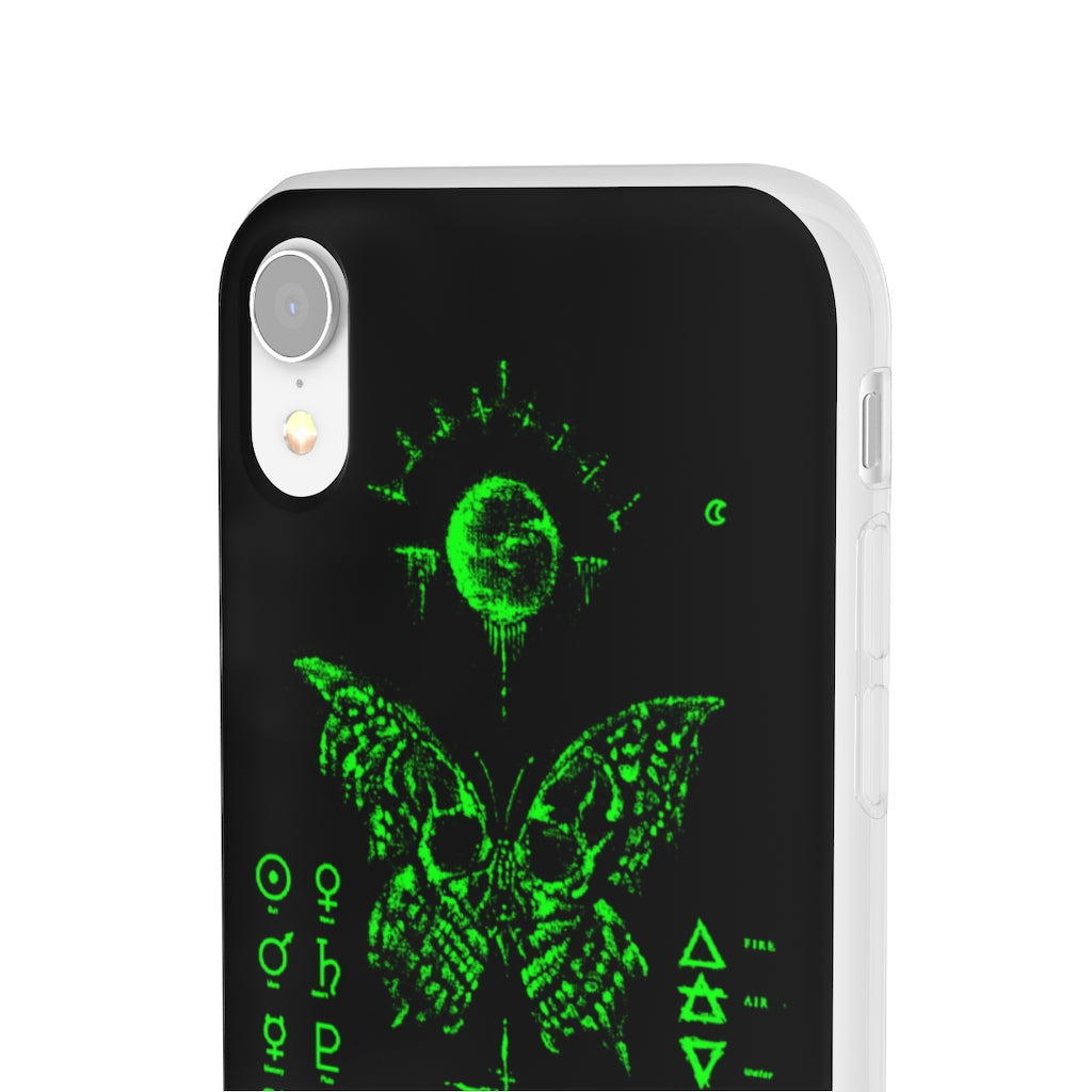 Flexi Cases - The deathly butterfly. mobile phone case, iPhone case, Samsung case, mobile accessory.