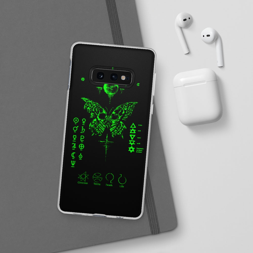 Flexi Cases - The deathly butterfly. mobile phone case, iPhone case, Samsung case, mobile accessory.