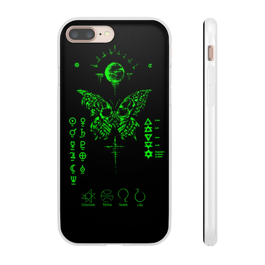 Flexi Cases - The deathly butterfly. mobile phone case, iPhone case, Samsung case, mobile accessory.