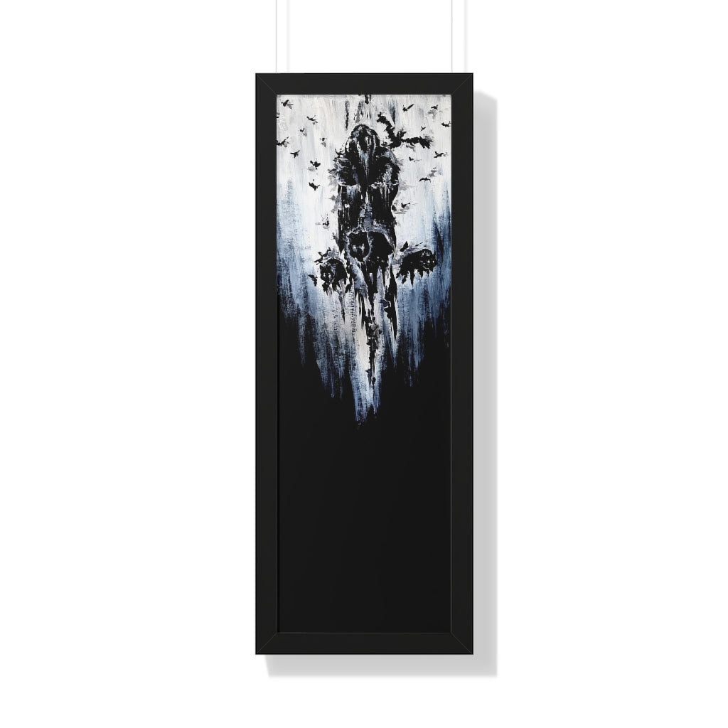 Framed Vertical Poster - Valhalla is calling you. Viking wall art, Odin Norse mythology.