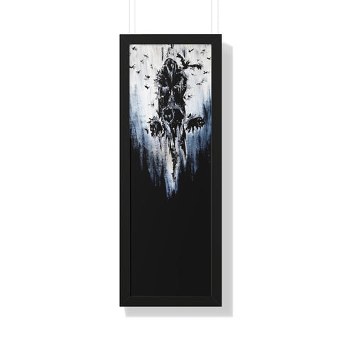 Framed Vertical Poster - Valhalla is calling you. Viking wall art, Odin Norse mythology.