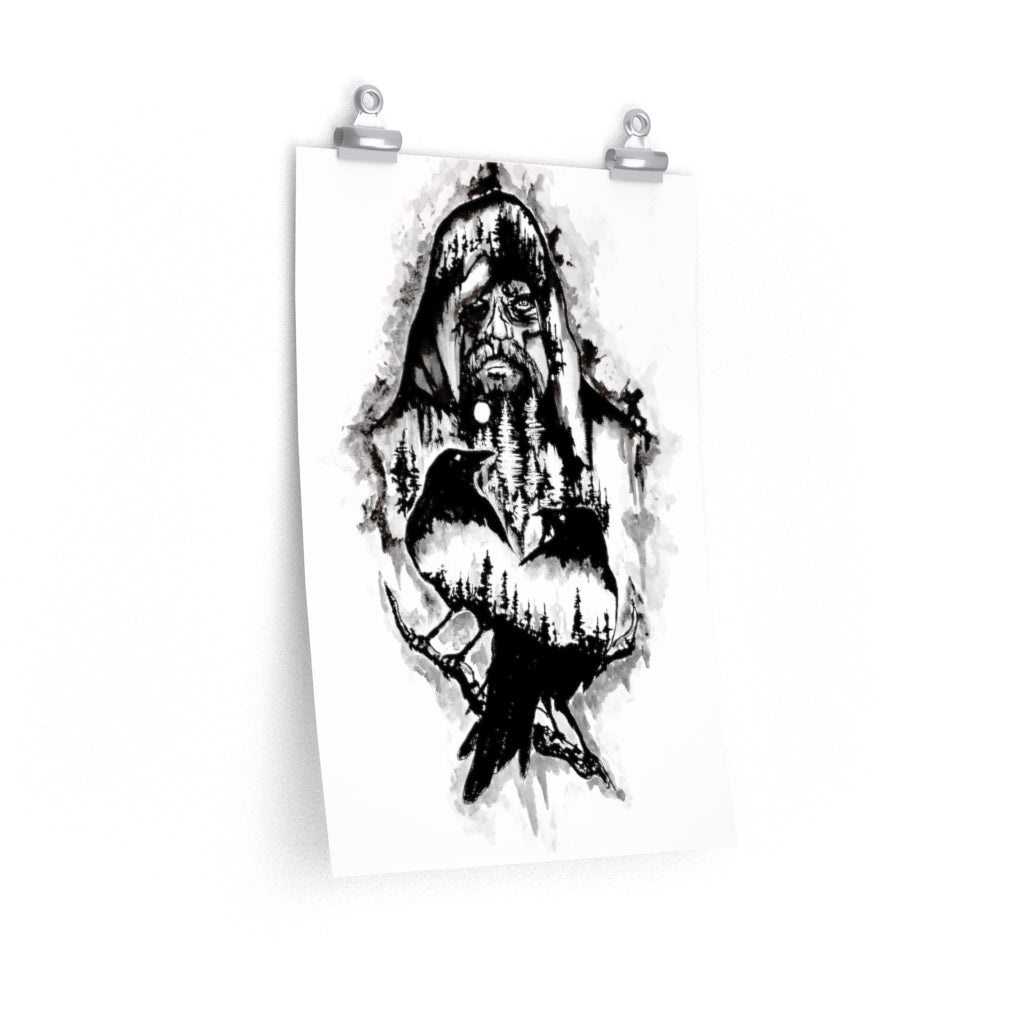 Odin calls you to Valhalla - Premium Matte vertical posters