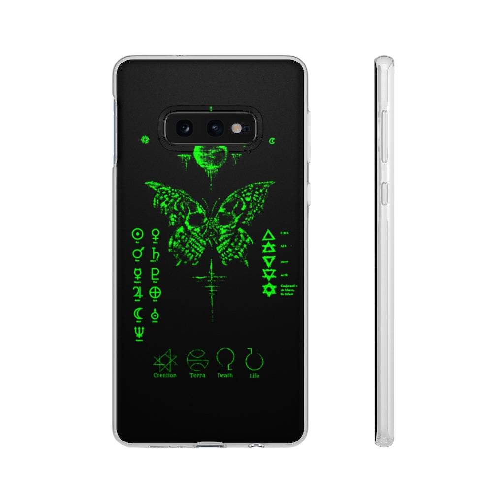 Flexi Cases - The deathly butterfly. mobile phone case, iPhone case, Samsung case, mobile accessory.