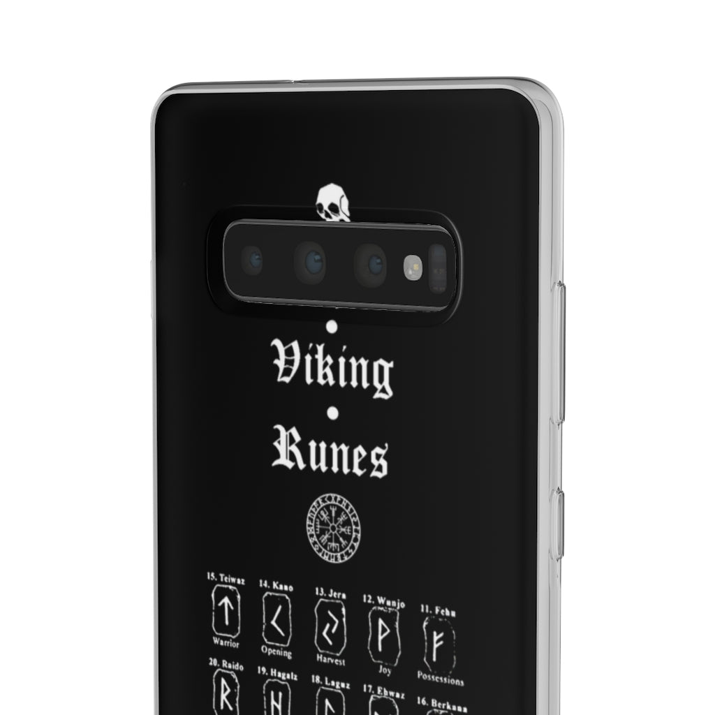 Flexi Cases - The Viking runes. White version. mobile phone case, iPhone case, Samsung case, mobile accessory. Norse. Viking. pagan