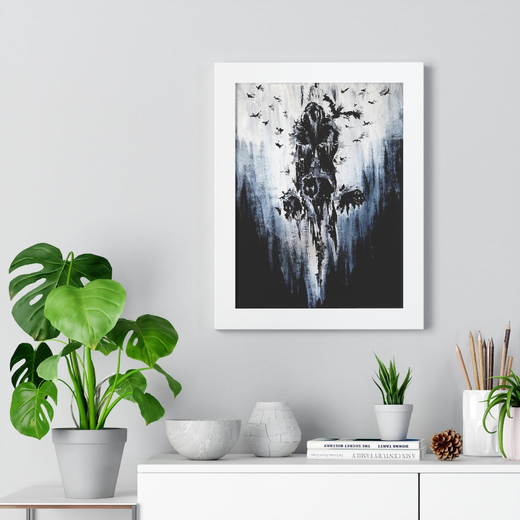 Framed Vertical Poster - Valhalla is calling you. Viking wall art, Odin Norse mythology.