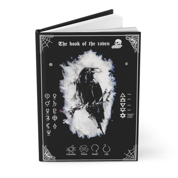The book of the raven - Hardcover Journal Matte. The dark gypsy. Witchcraft, pagan.