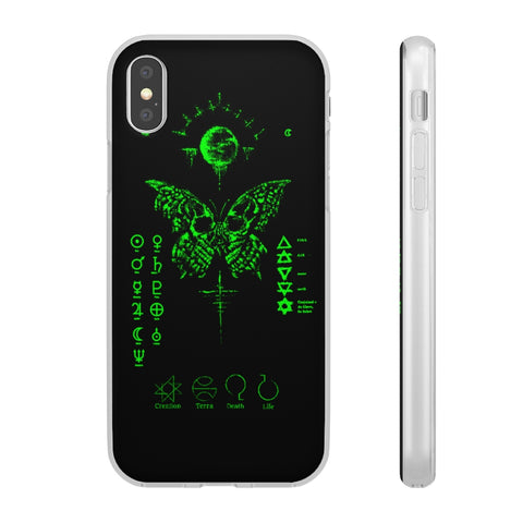 Flexi Cases - The deathly butterfly. mobile phone case, iPhone case, Samsung case, mobile accessory.