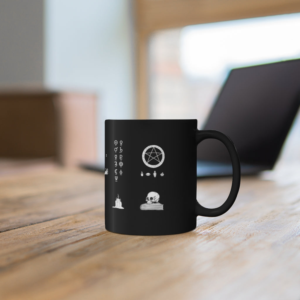Her divine power mug - 11oz Black Mug