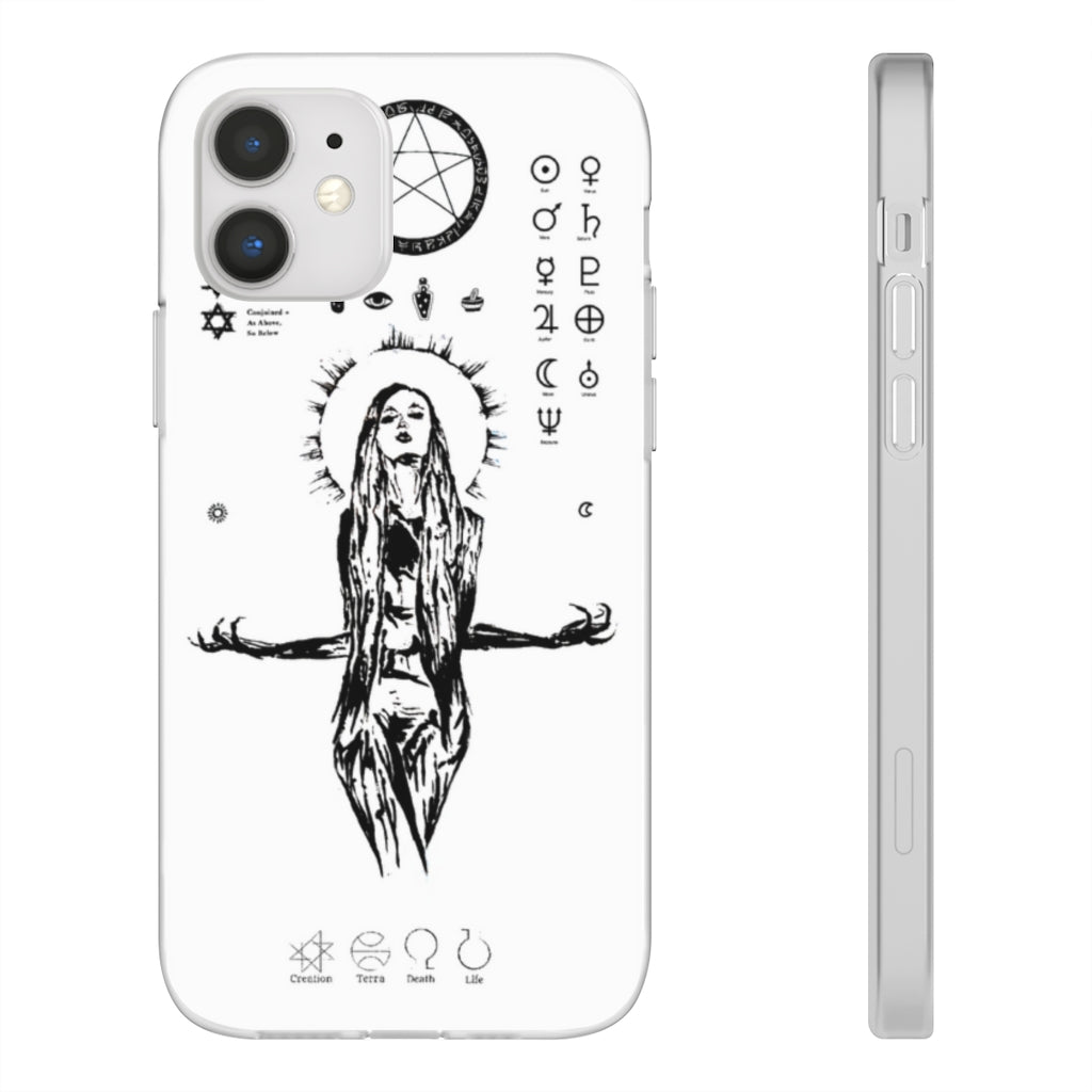 Flexi Cases - Her divine power. White version. mobile phone case, iPhone case, Samsung case, mobile accessory.