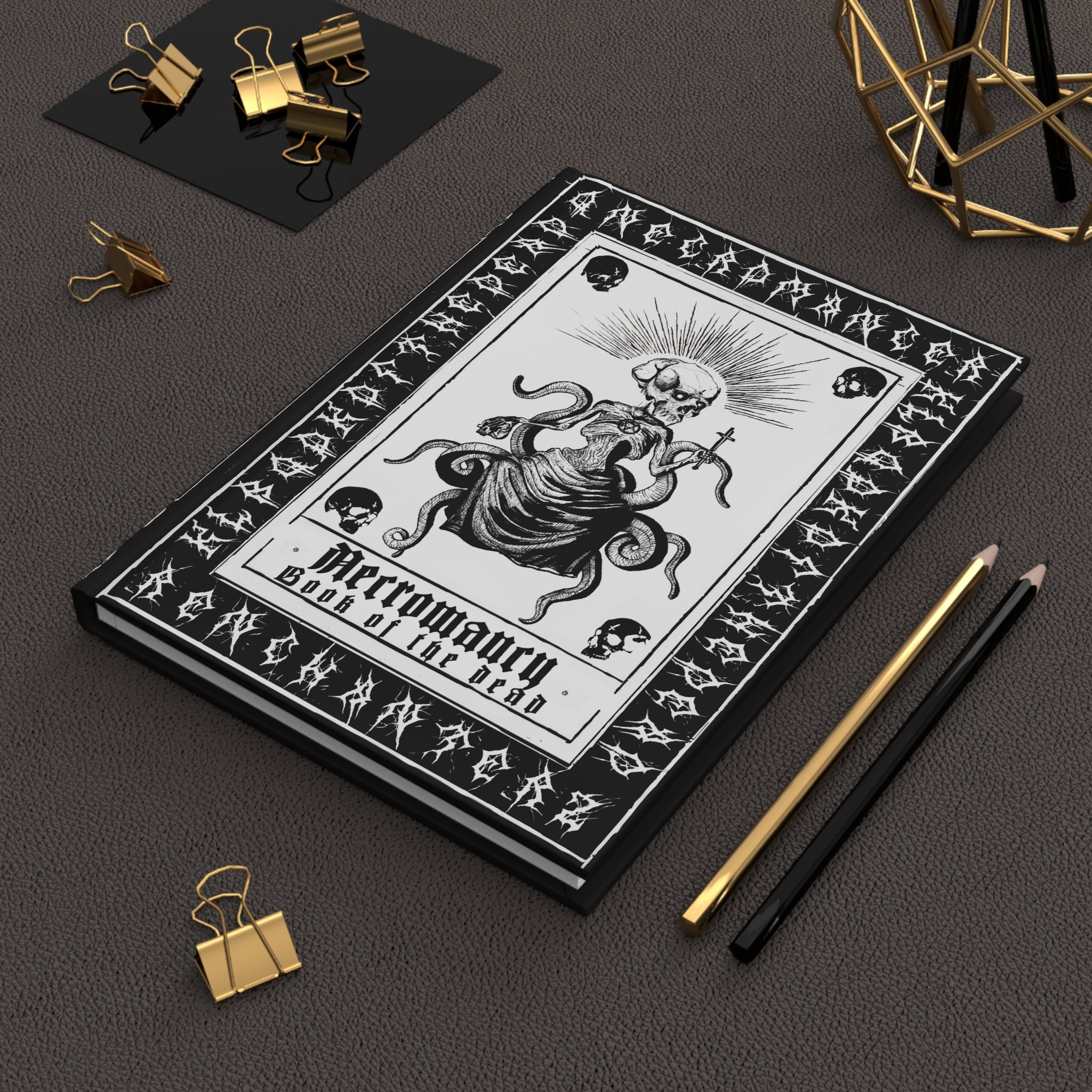 Necromancy Book of the dead journal - Elder God. Hardcover Journal Matte. The shadow warlock. Lined journal.