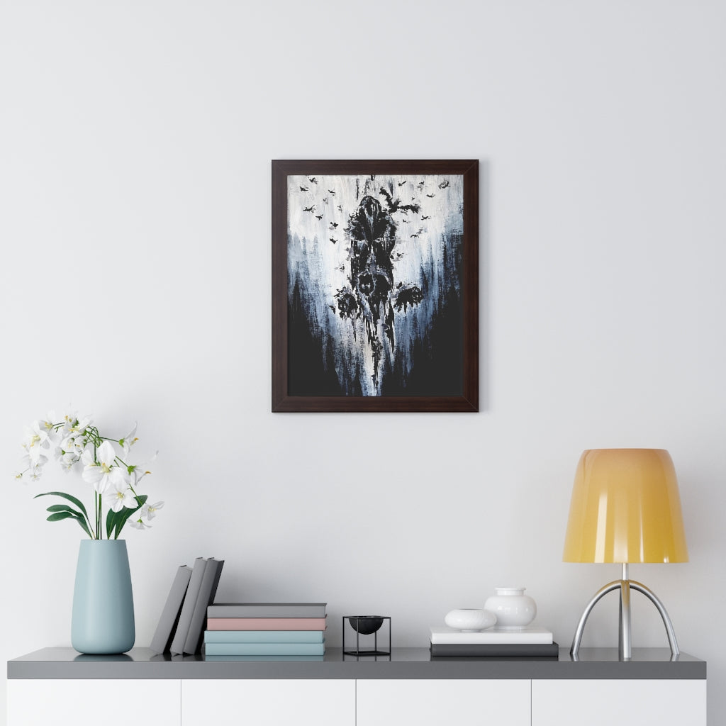 Framed Vertical Poster - Valhalla is calling you. Viking wall art, Odin Norse mythology.