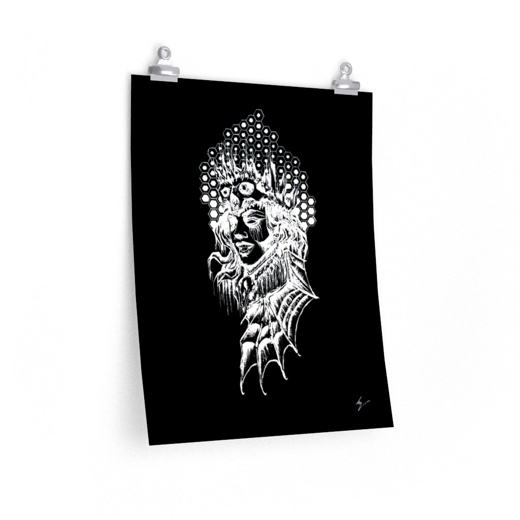 Copy of Lilith the supreme empress of Hell - Premium Matte vertical posters. Art Print, Wall Art, Gothic Home Decor.