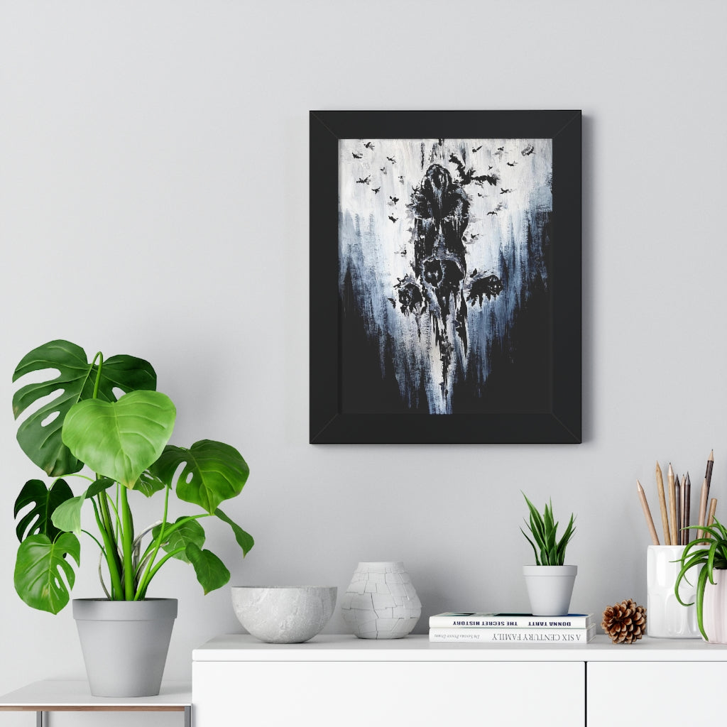 Framed Vertical Poster - Valhalla is calling you. Viking wall art, Odin Norse mythology.