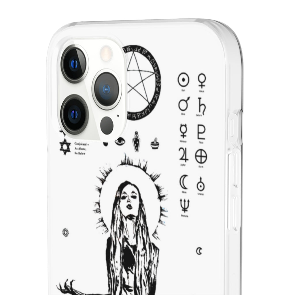 Flexi Cases - Her divine power. White version. mobile phone case, iPhone case, Samsung case, mobile accessory.