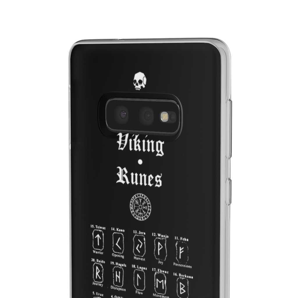 Flexi Cases - The Viking runes. White version. mobile phone case, iPhone case, Samsung case, mobile accessory. Norse. Viking. pagan