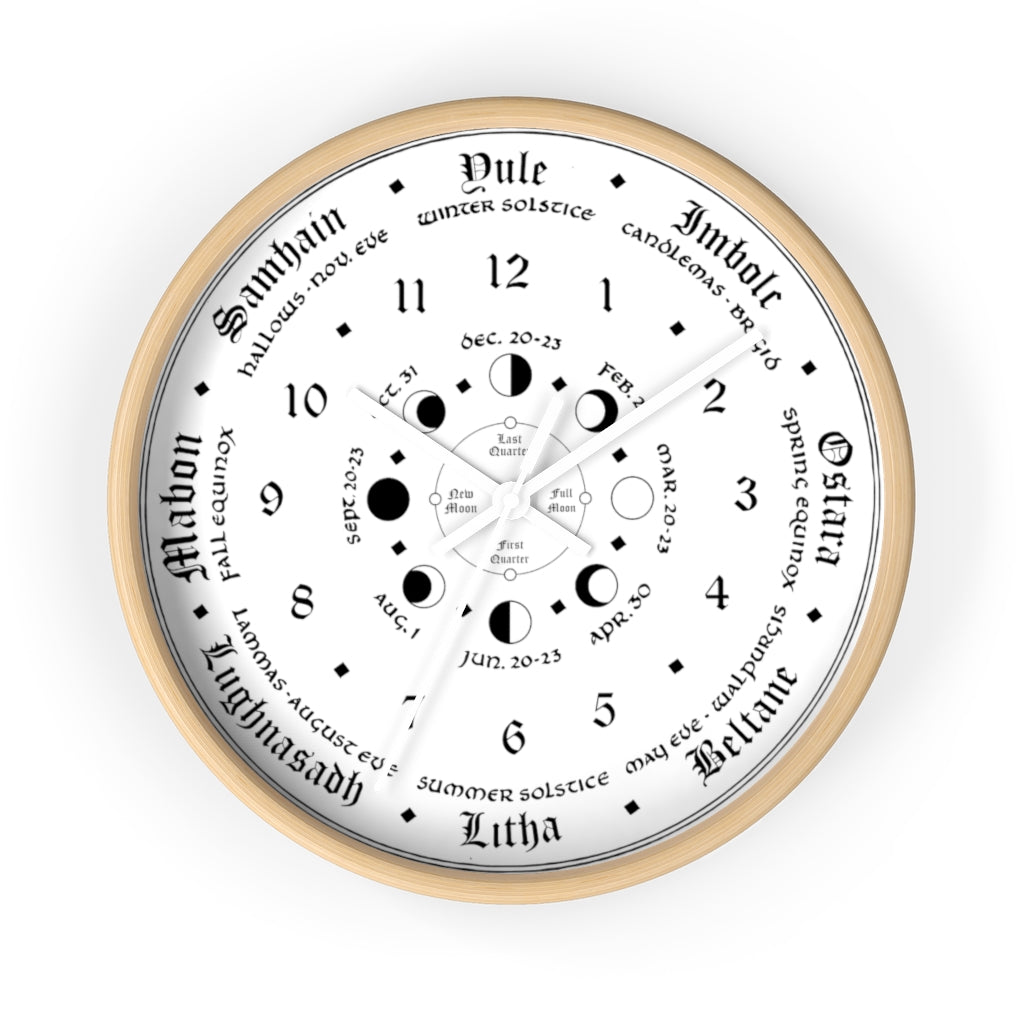 Wall clock -  Wicca Pagan Celtic Triquetra