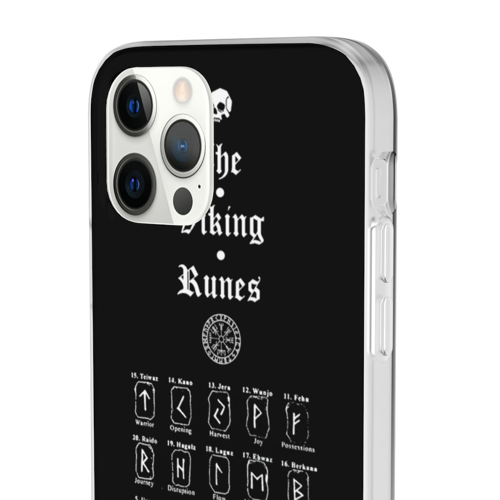 Flexi Cases - The Viking runes. White version. mobile phone case, iPhone case, Samsung case, mobile accessory. Norse. Viking. pagan