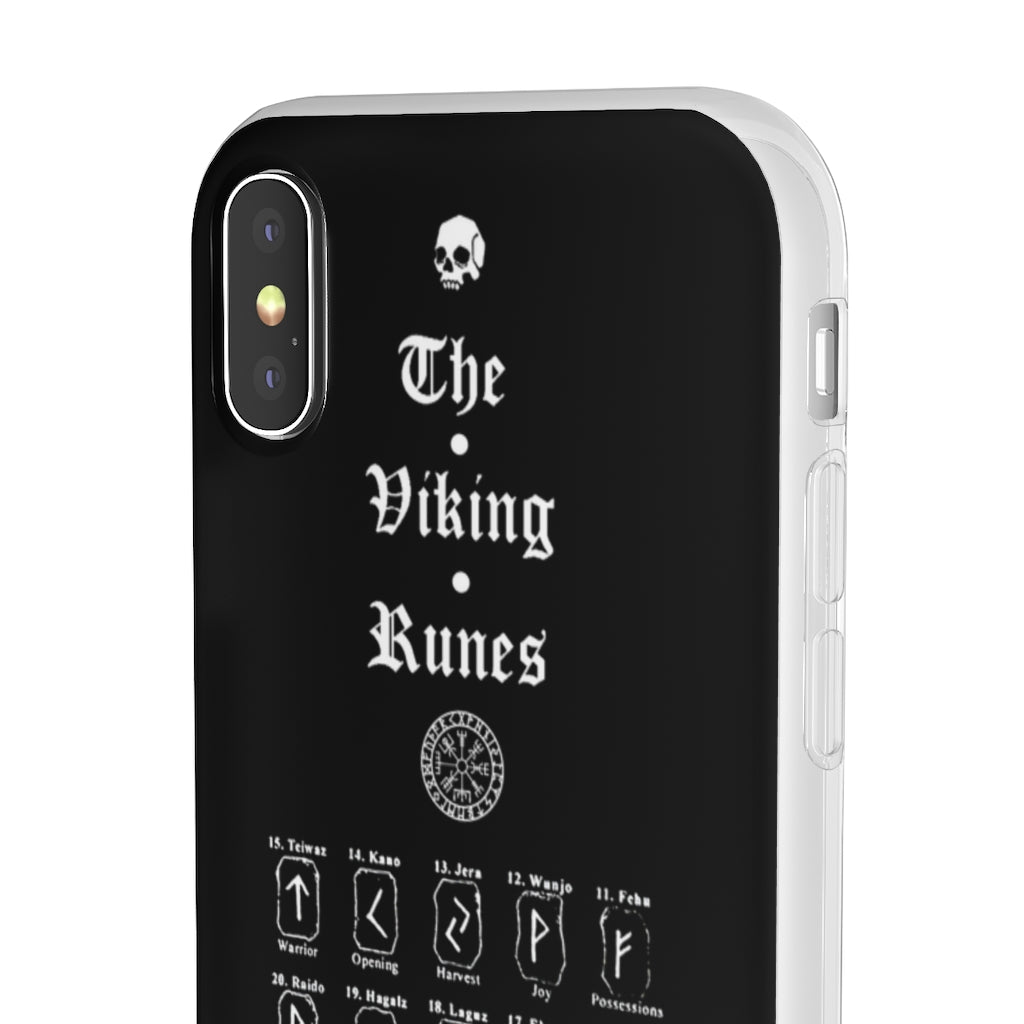 Flexi Cases - The Viking runes. White version. mobile phone case, iPhone case, Samsung case, mobile accessory. Norse. Viking. pagan
