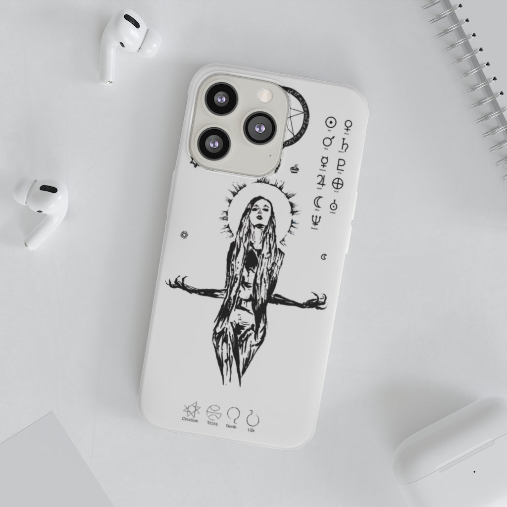 Flexi Cases - Her divine power. White version. mobile phone case, iPhone case, Samsung case, mobile accessory.