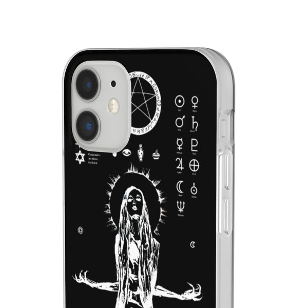 Flexi Cases - Her divine power. Black version. mobile phone case, iPhone case, Samsung case, mobile accessory.