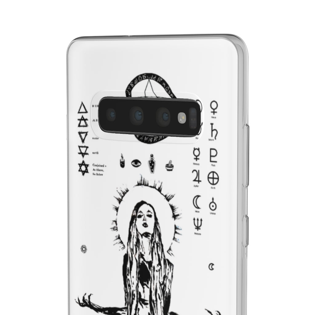 Flexi Cases - Her divine power. White version. mobile phone case, iPhone case, Samsung case, mobile accessory.