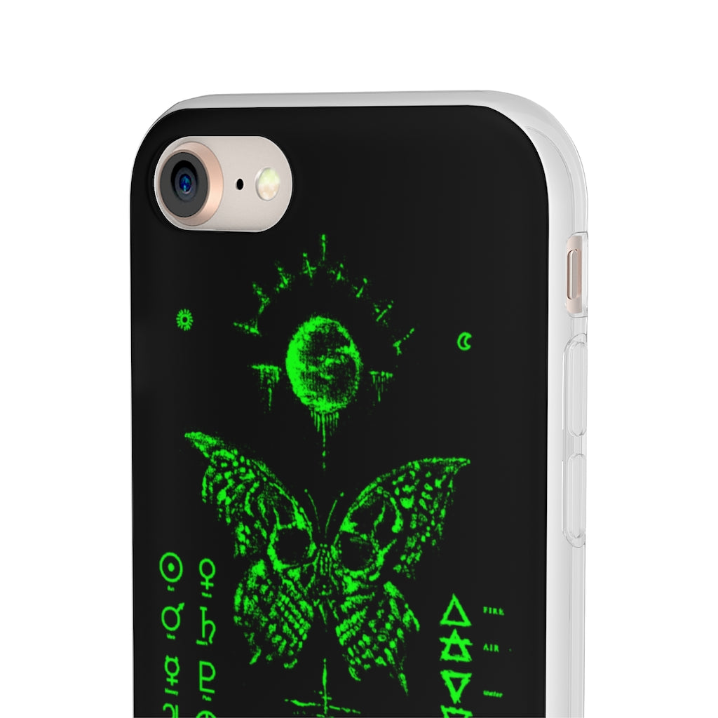 Flexi Cases - The deathly butterfly. mobile phone case, iPhone case, Samsung case, mobile accessory.