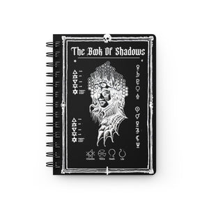 The Book of shadows - Spiral Bound Journal. Spell craft, witchcraft, dark journal. Lilith the supreme empress of Hell