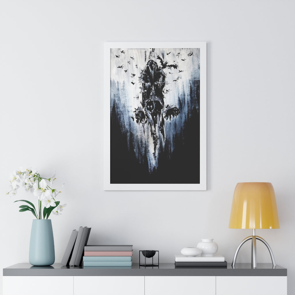 Framed Vertical Poster - Valhalla is calling you. Viking wall art, Odin Norse mythology.