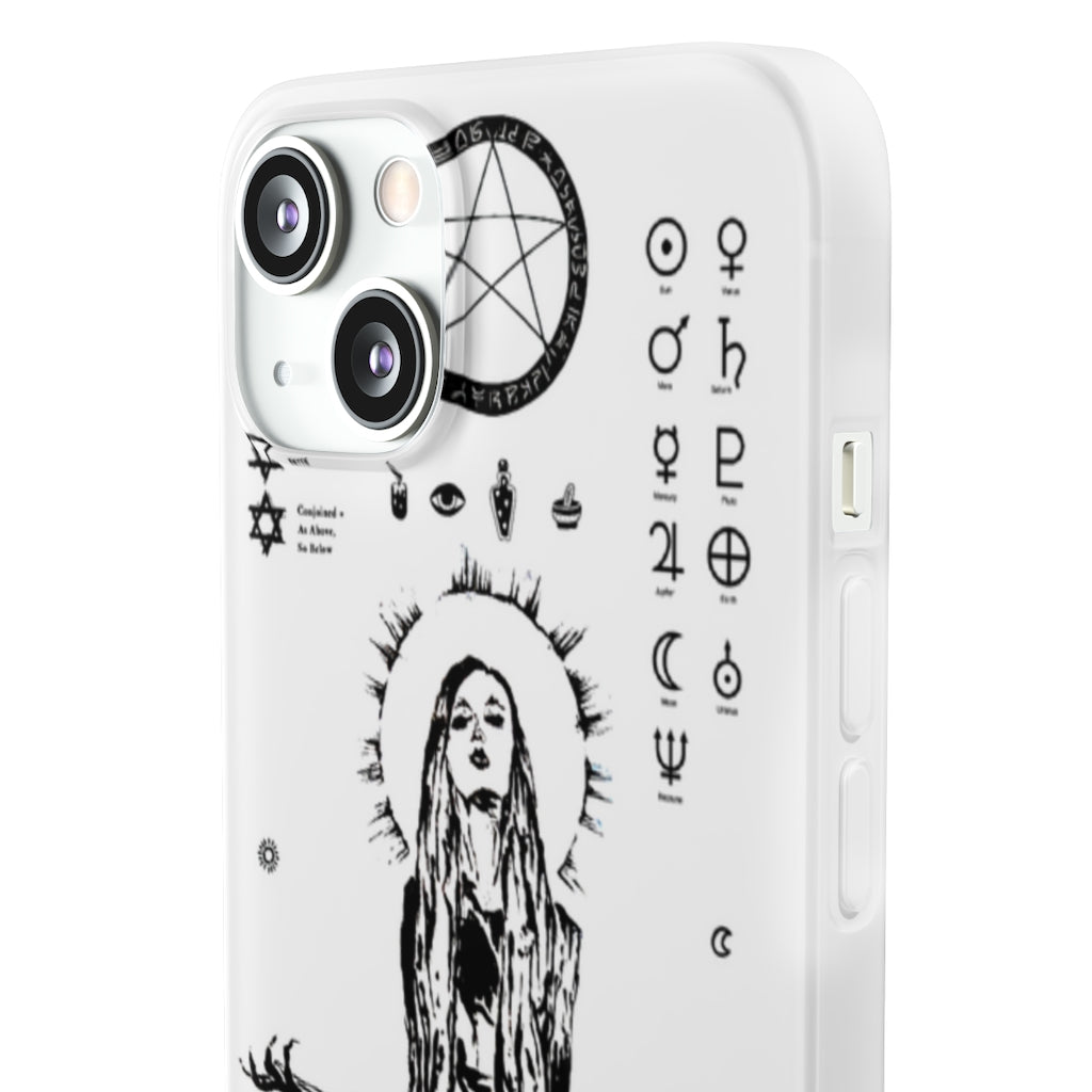 Flexi Cases - Her divine power. White version. mobile phone case, iPhone case, Samsung case, mobile accessory.