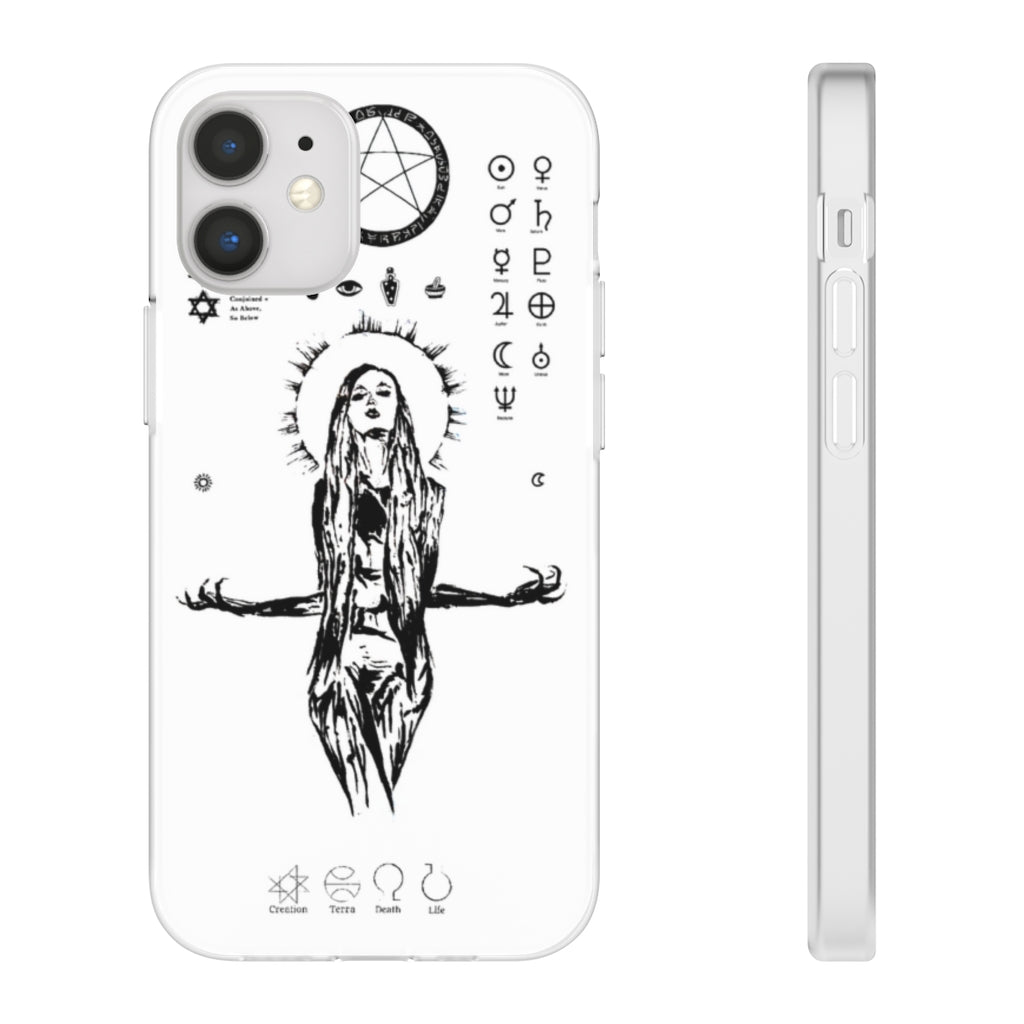 Flexi Cases - Her divine power. White version. mobile phone case, iPhone case, Samsung case, mobile accessory.